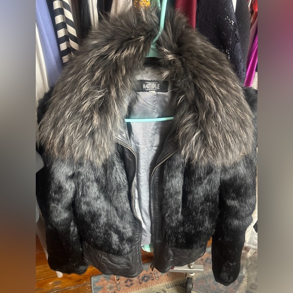 Vera Pelle Jackets & Blazers - Masterpelle Rabbit  Fur and Real Leather Vintage Jacket